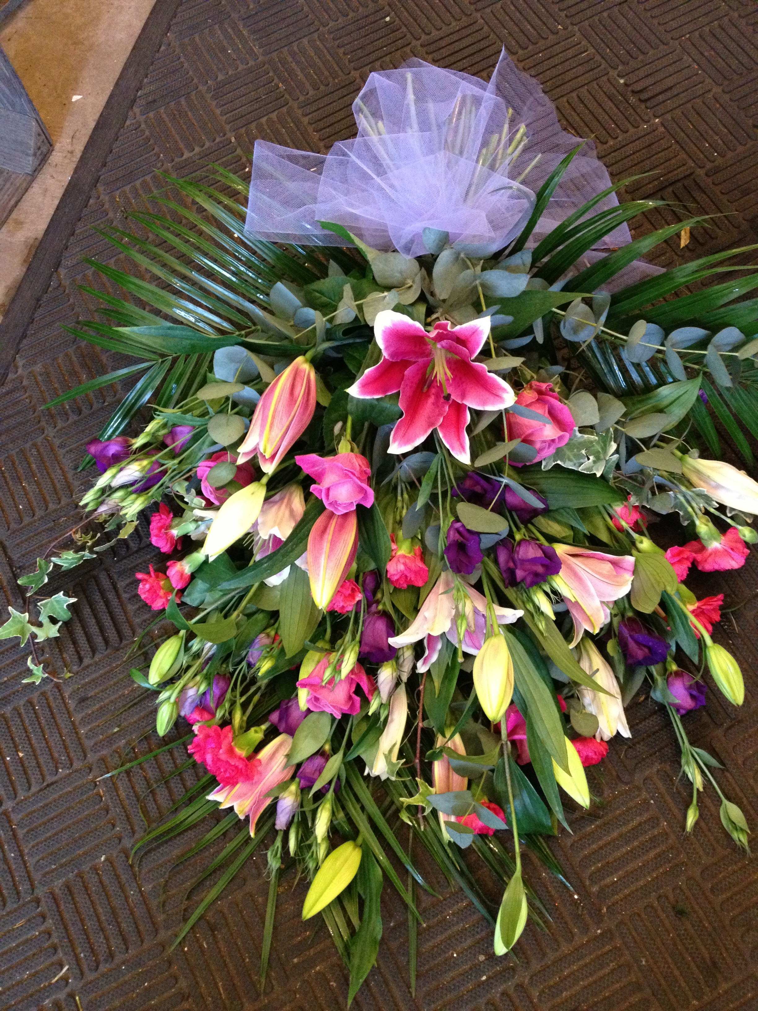 Jason's funeral flowers, Braunstone, Leicester